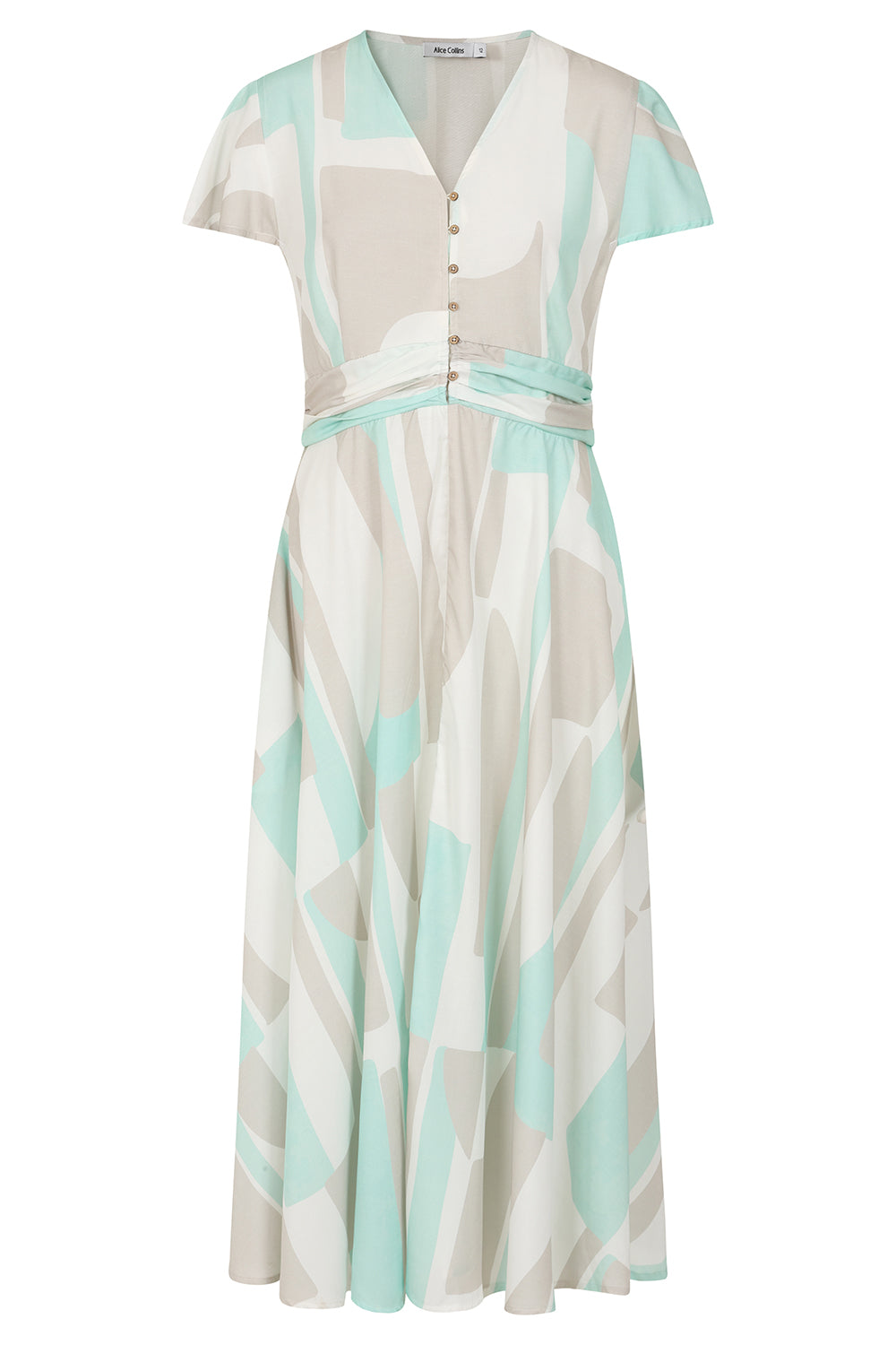 Buy Track Print Dress Alice Collins Colourful patterned dress