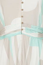 Track Print Dress