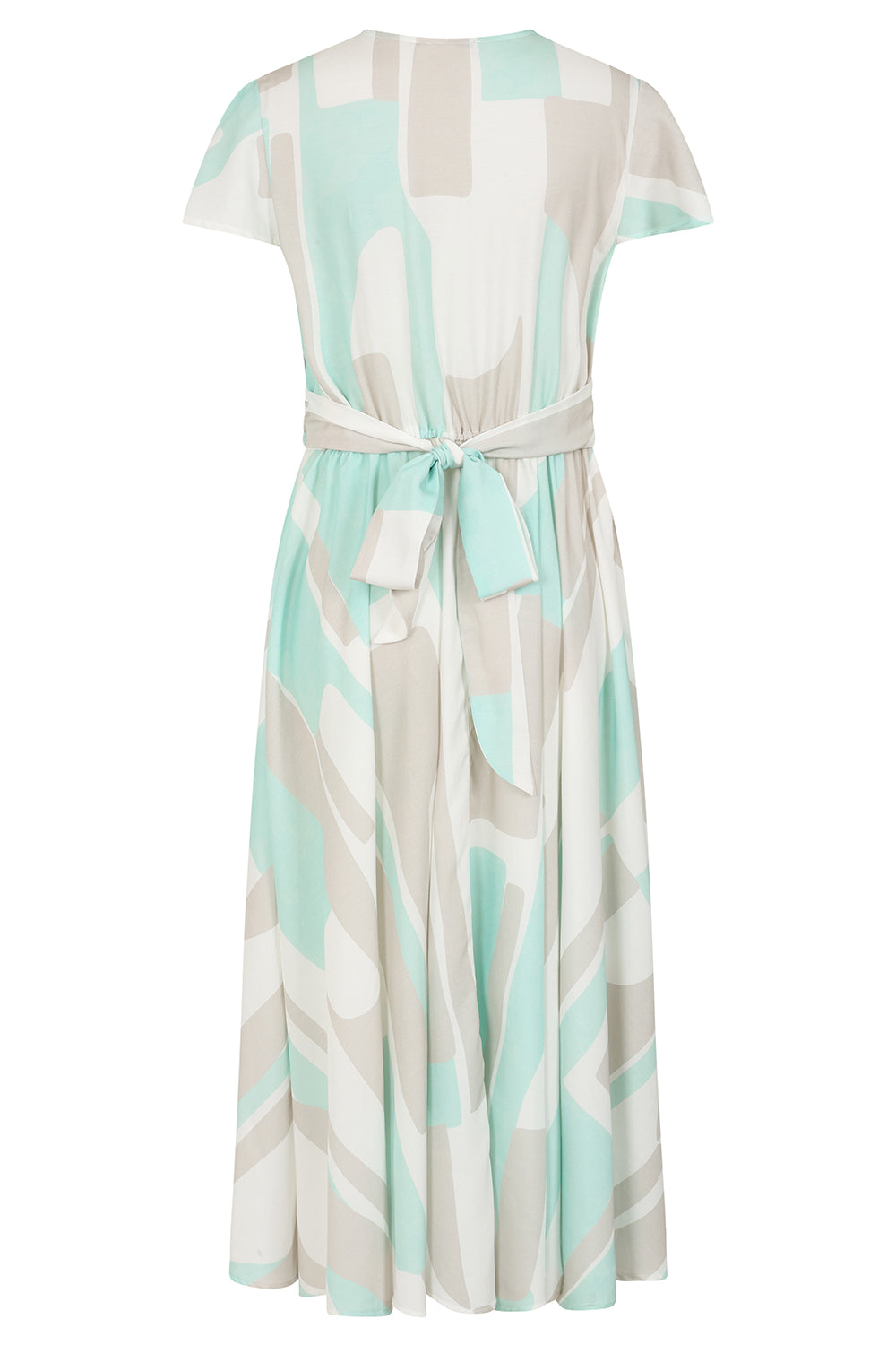 Buy Track Print Dress Alice Collins Colourful patterned dress Striped dress with a belt