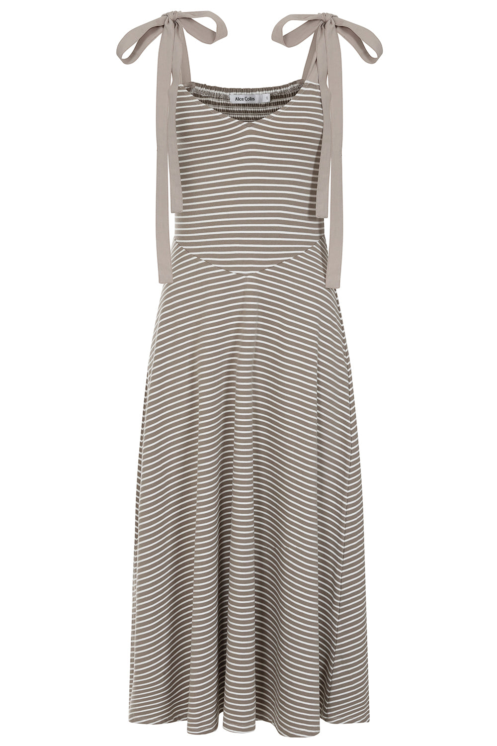 Buy Online Gini Sun Dress Alice Collins Striped dress with bow straps