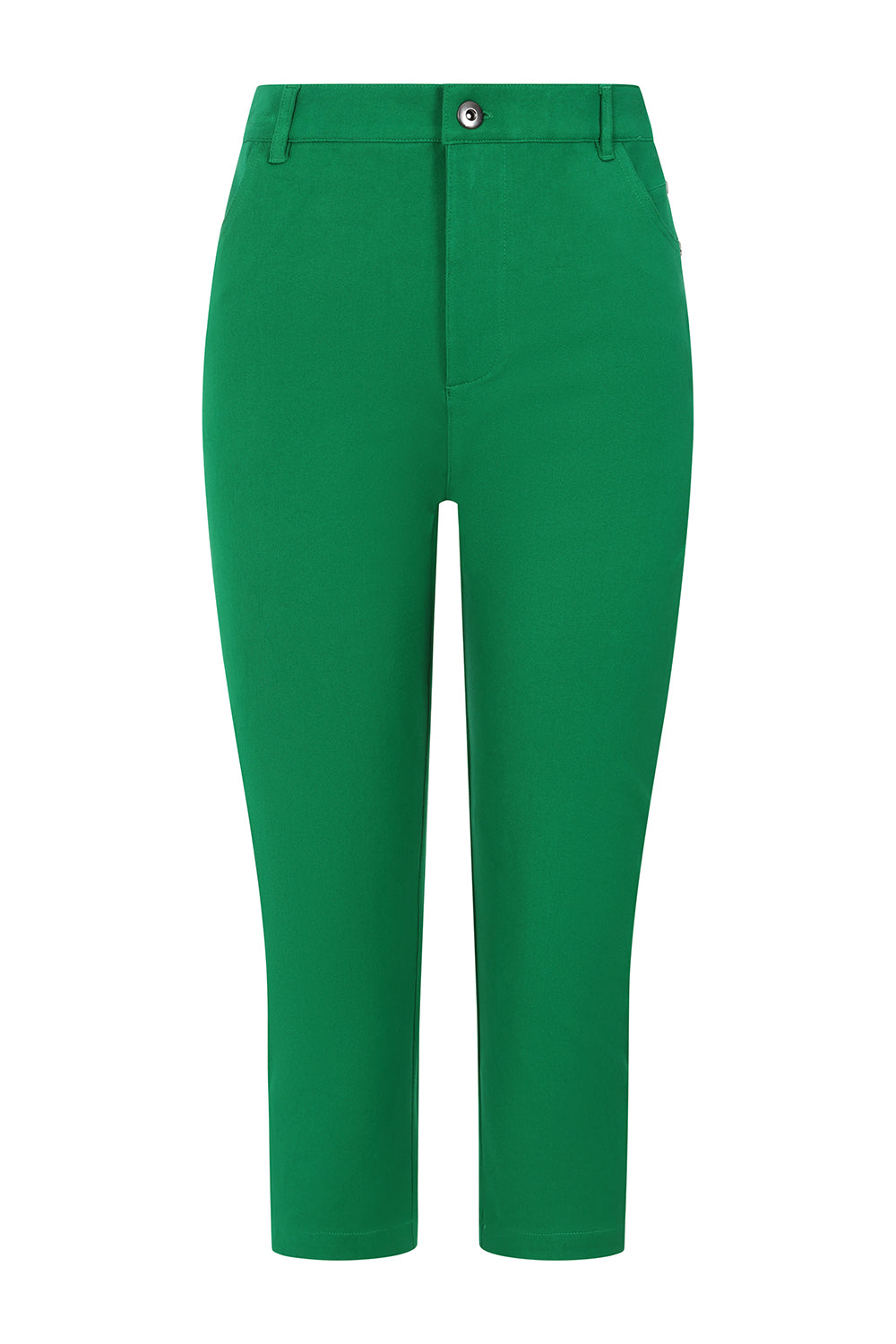 Buy Cropped Jean High Rise Online Green pants Alice Collins