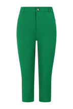 Buy Cropped Jean High Rise Online Green pants Alice Collins