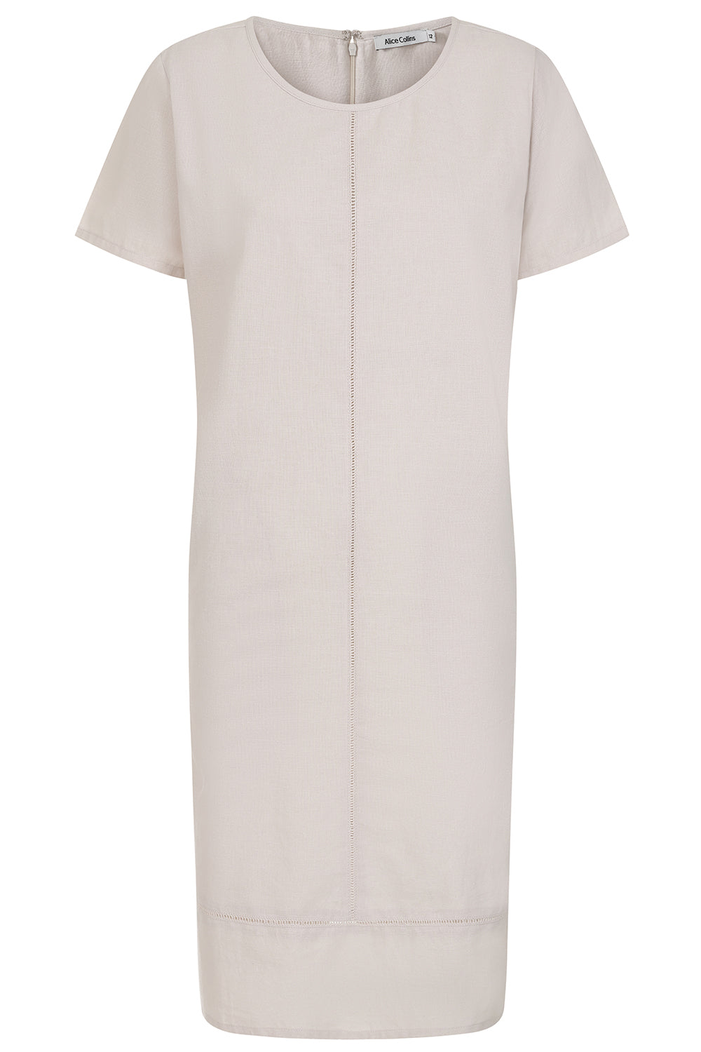Buy Online Jenna Dress Alice Collins Beige dress on a white background
