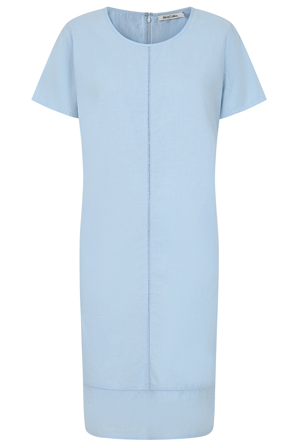 Buy Online Jenna Dress Alice Collins Light blue dress on a white background