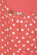 Hettie Notch Neck Dot Dress