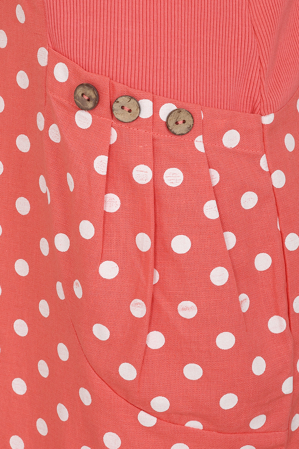 Hettie Notch Neck Dot Dress