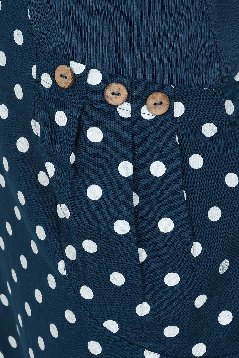 Hettie Notch Neck Dot Dress