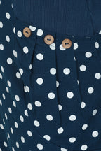 Hettie Notch Neck Dot Dress