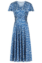 Buy Online Claudia Dress Alice Collins Blue floral dress on a white background