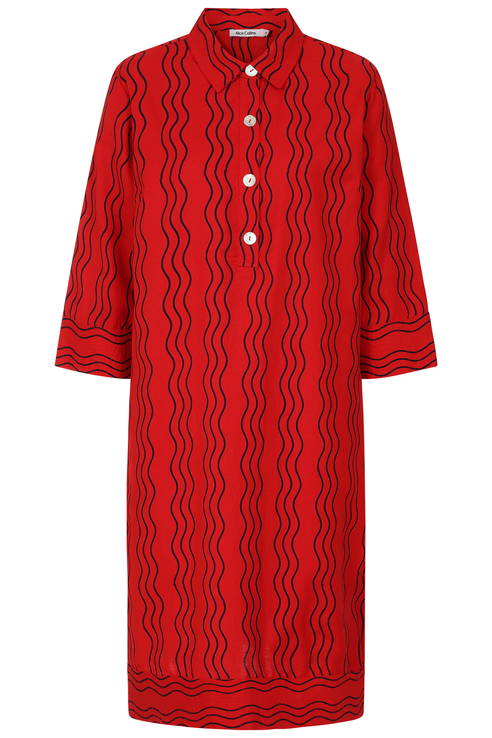 Buy Online Beth Wavy Dress Alice Collins Red