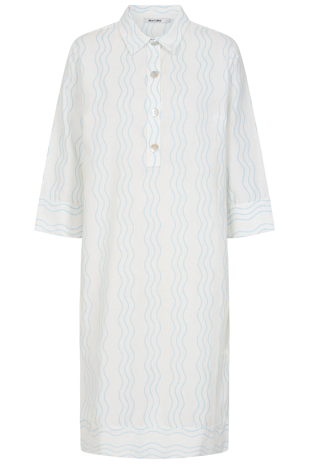 Buy Online Beth Wavy Dress Alice Collins white