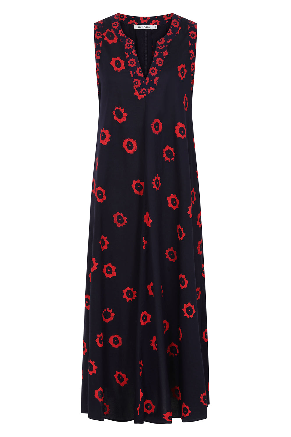Buy Online Patsy Dress Alice Collins - RICH NAVY RED
