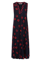 Buy Online Patsy Dress Alice Collins - RICH NAVY RED