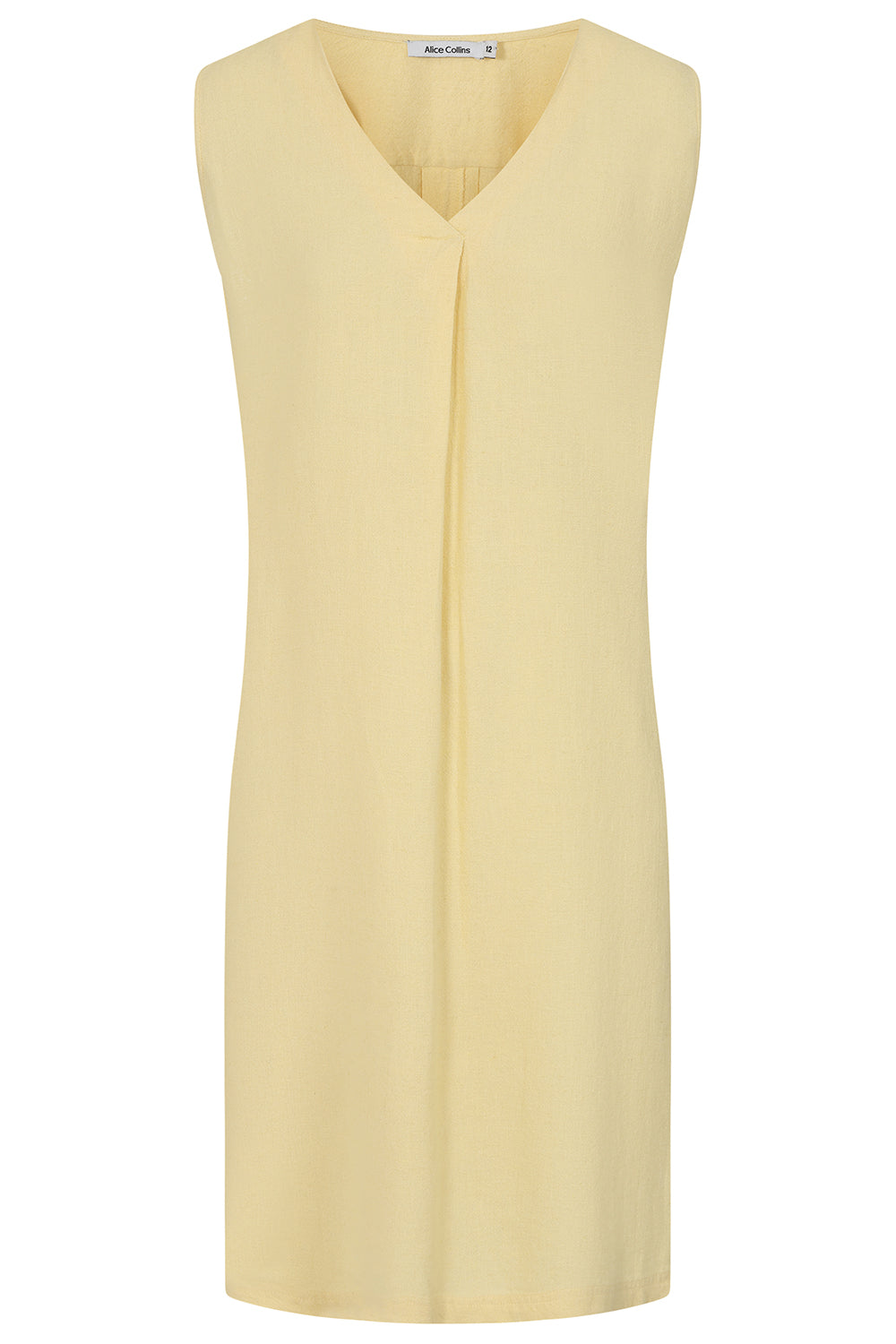 Buy Online Chloe DressAlice Collins - Yellow sleeveless top on a white background