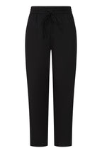 Buy Online Agnes Trousers Alice Collins - Black pants with a drawstring on a white background