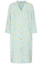Judy Shirt Dress Buy Online Alice Collins -  Light blue nightshirt with yellow floral pattern