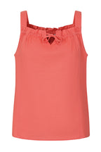 Buy Online Kata Top Alice Collins - Coral tank top with thin straps on a white background