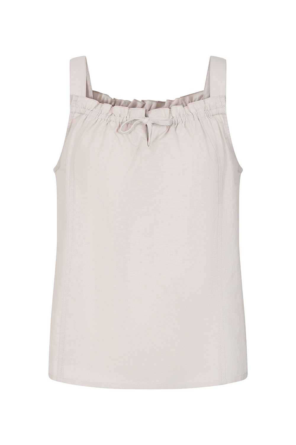 Buy Online Kata Top Alice Collins - Beige tank top on a white background