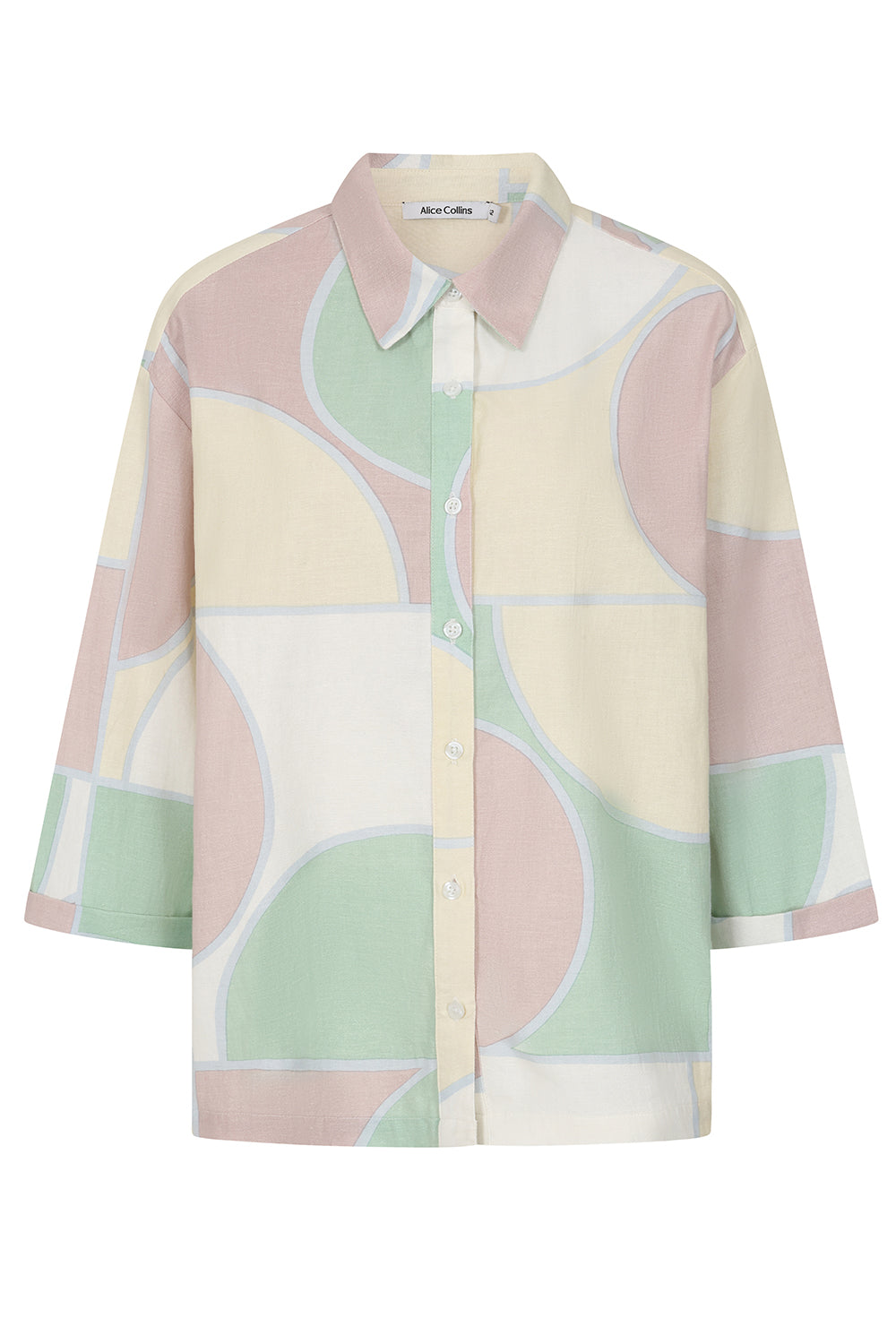Buy Rosa Shirt Online Alice Collins -  Colorful abstract patterned shirt on a white background