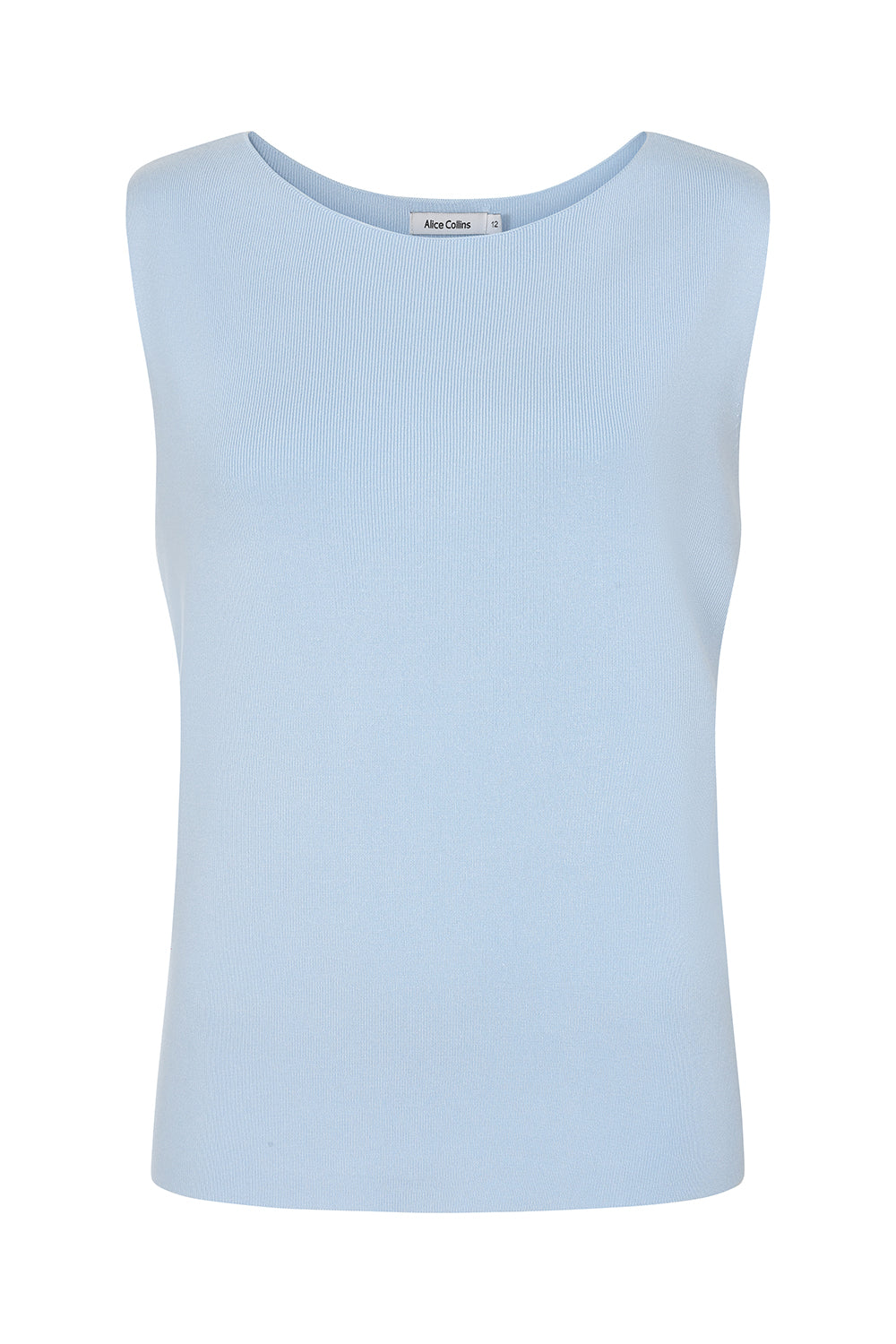 Buy Online Vida Sleeveless Pullover Alice Collins -  Light blue sleeveless top on a white background