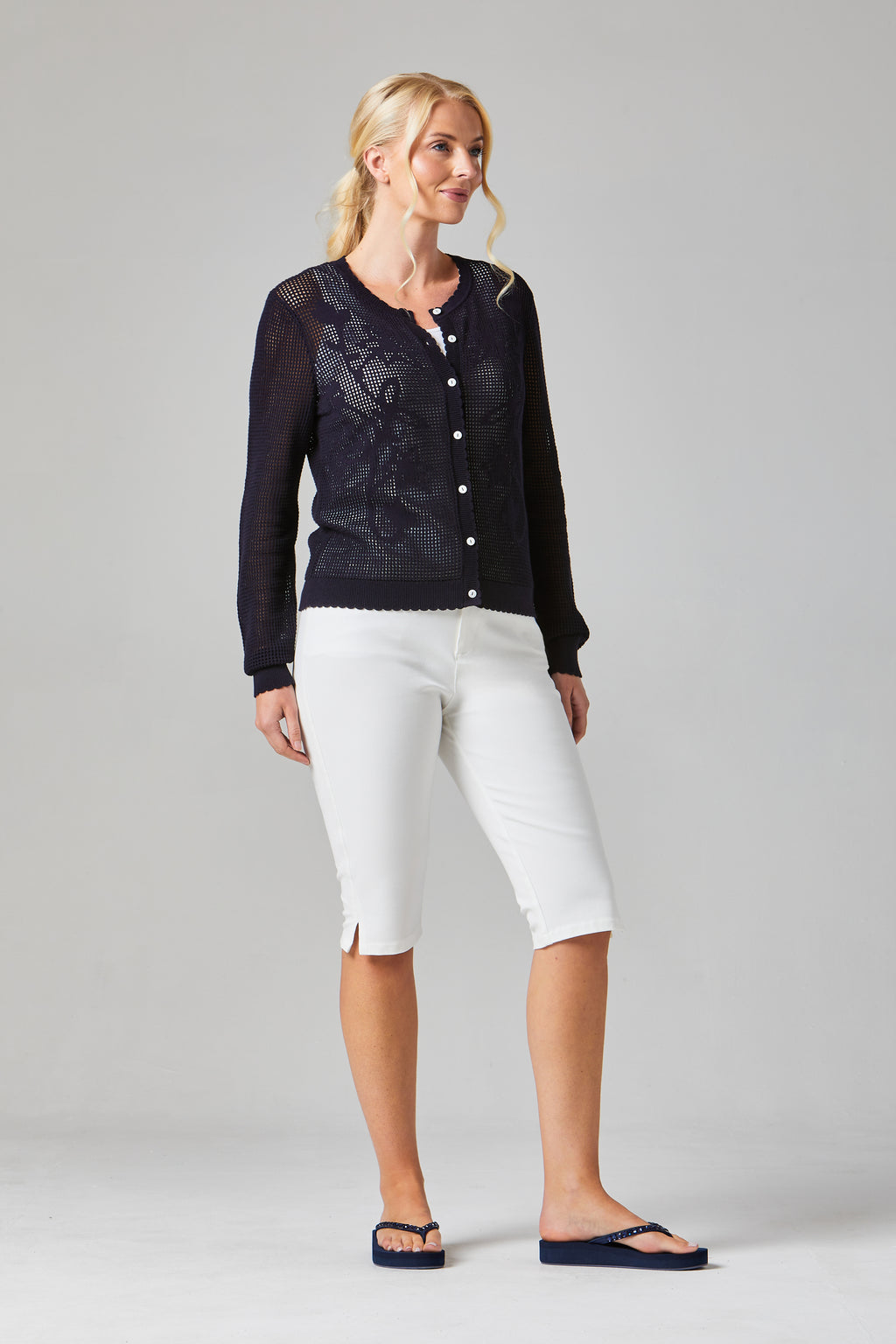 Buy Selina Cardigan Knitwear RICH NAVY
