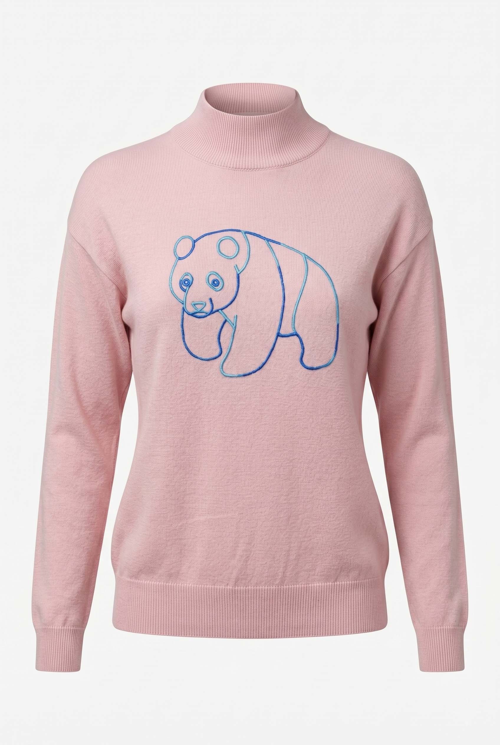 Panda Cowl Neck