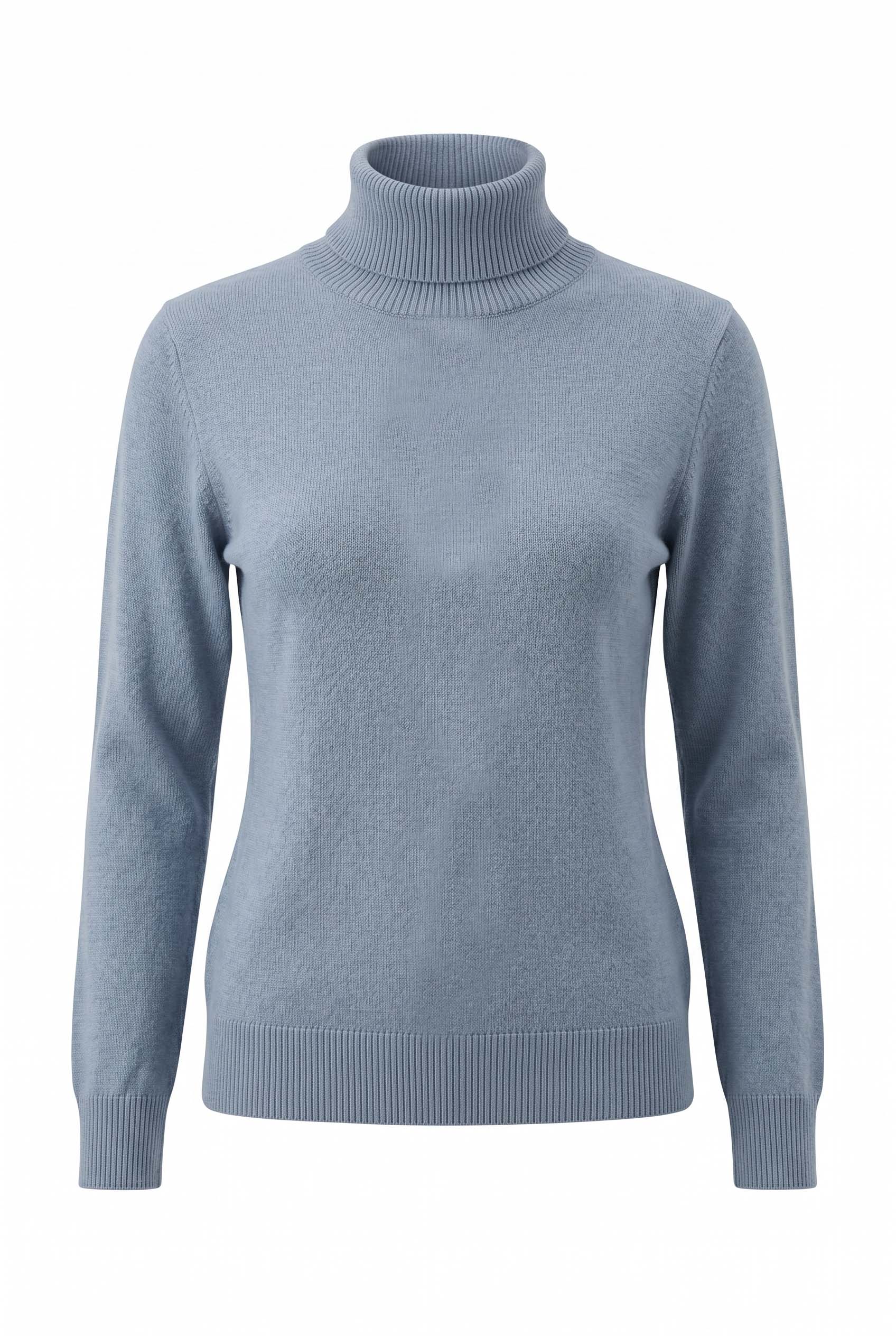 Wool Blended Cowl Neck Pullover
