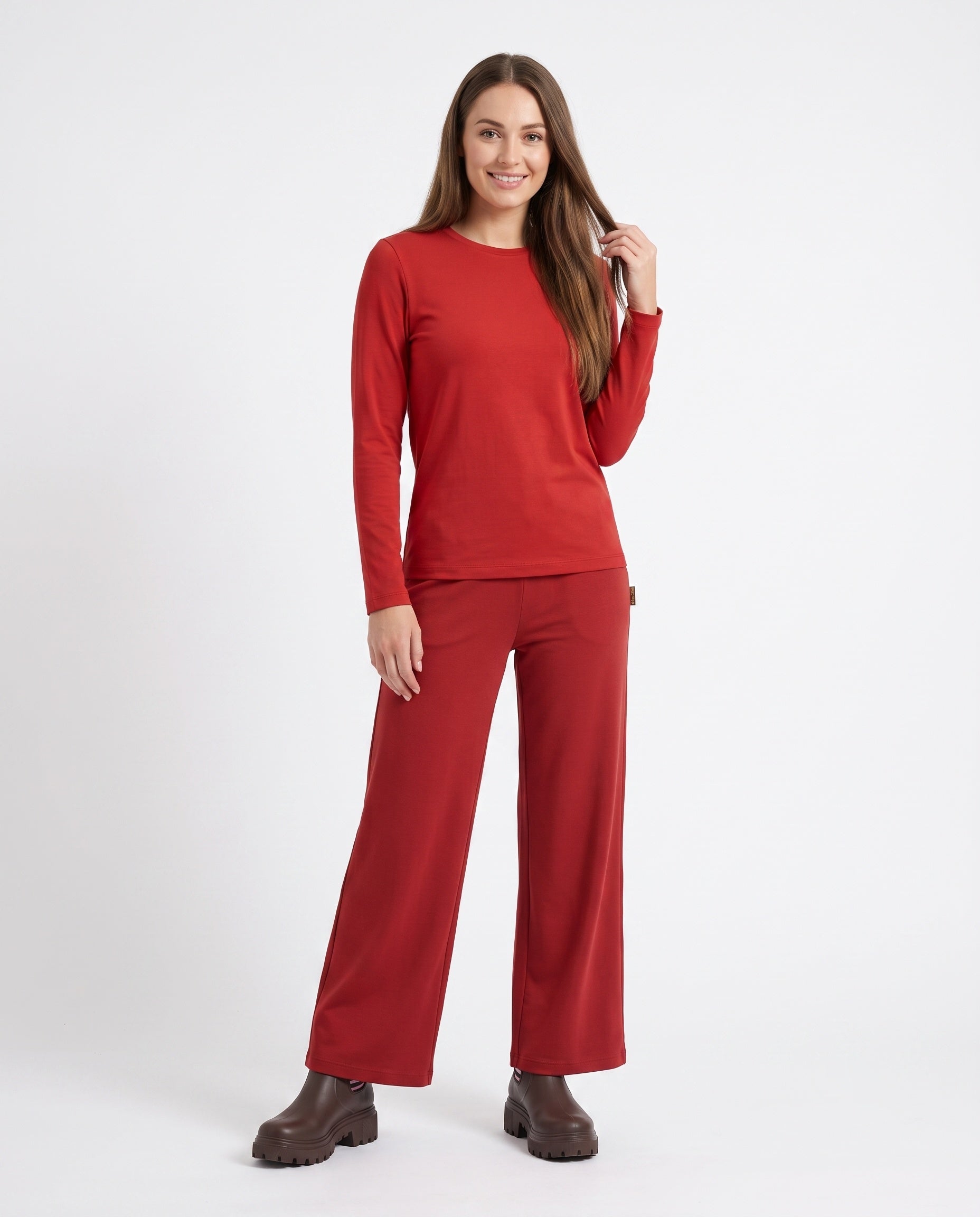 April Plain Crew Top