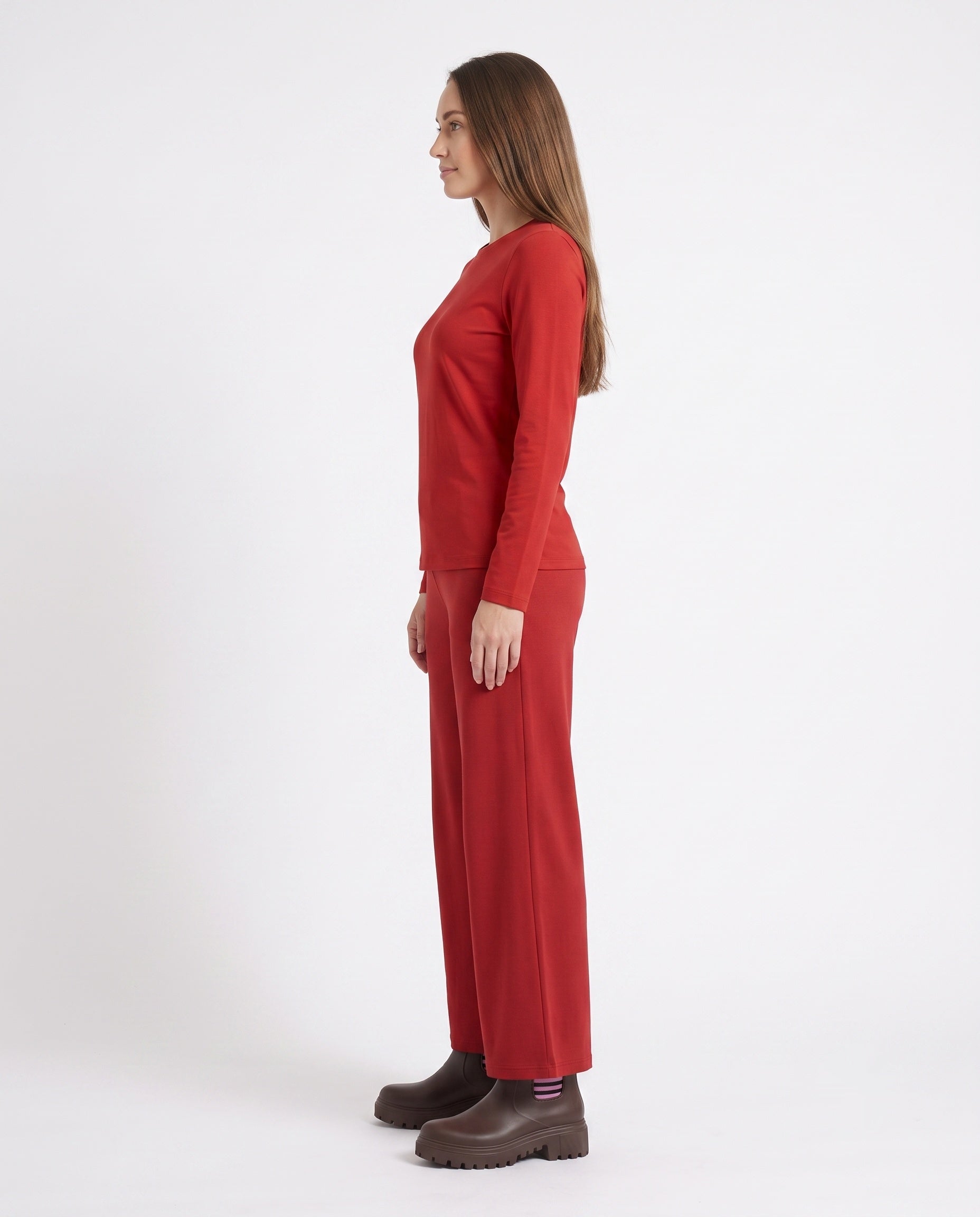 April Plain Crew Top