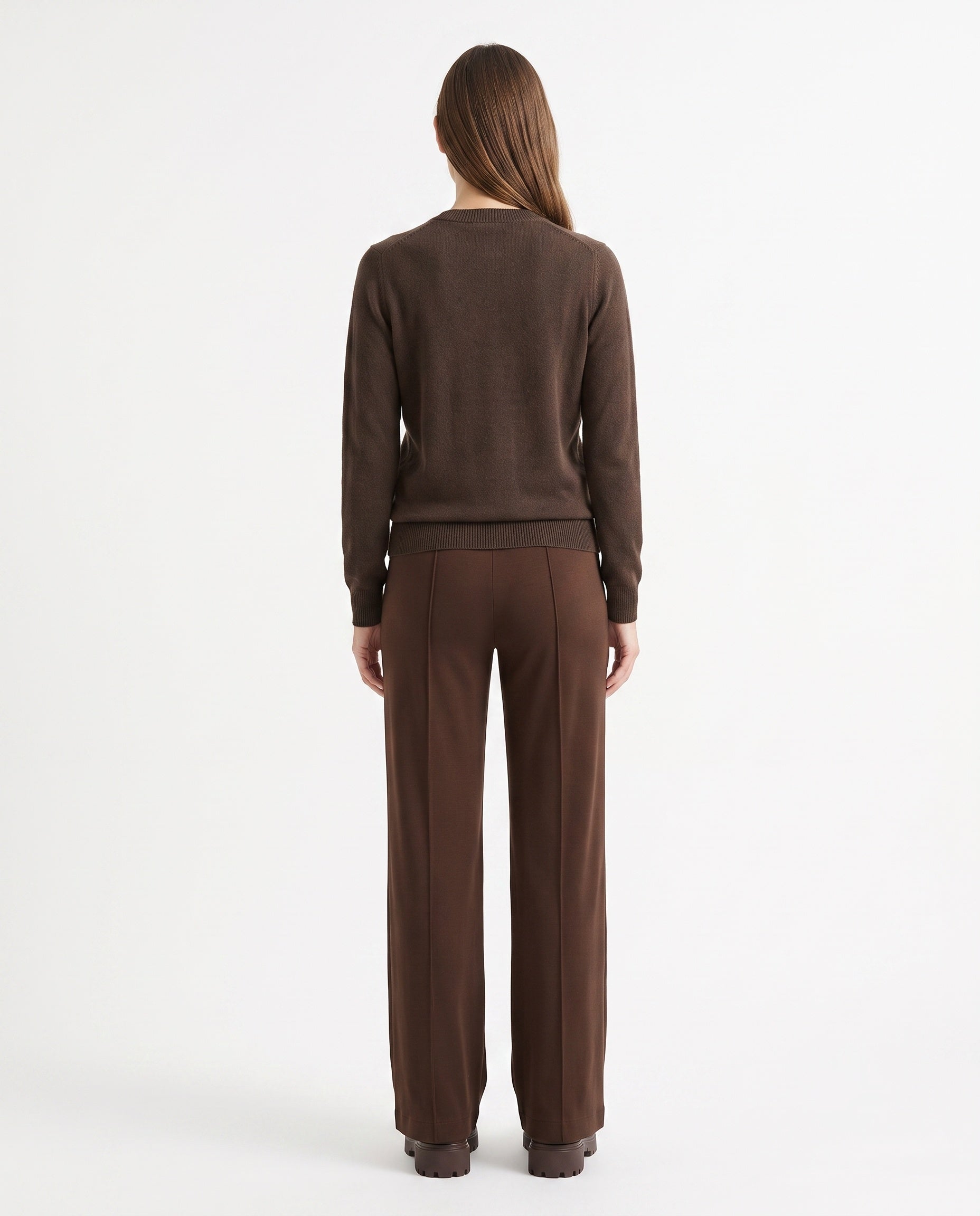 Wool Blended V Neck Pullover