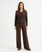 Wool Blended V Neck Pullover