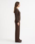 Wool Blended V Neck Pullover