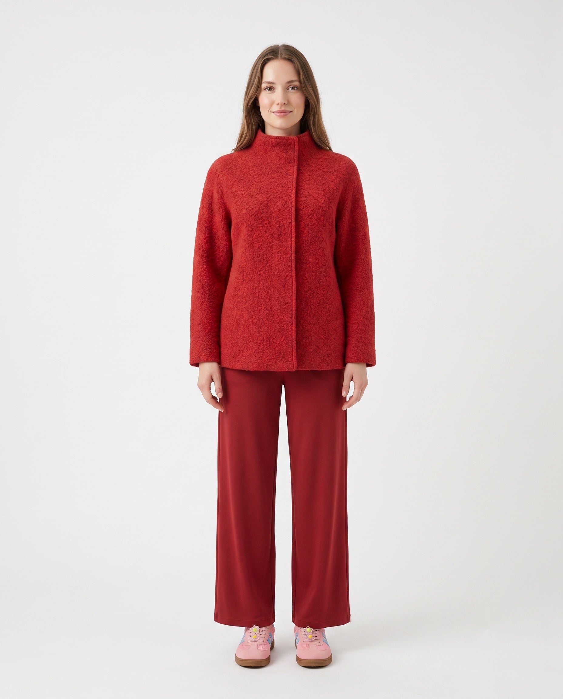 Gianna Wool Mix Wrapover Jacket