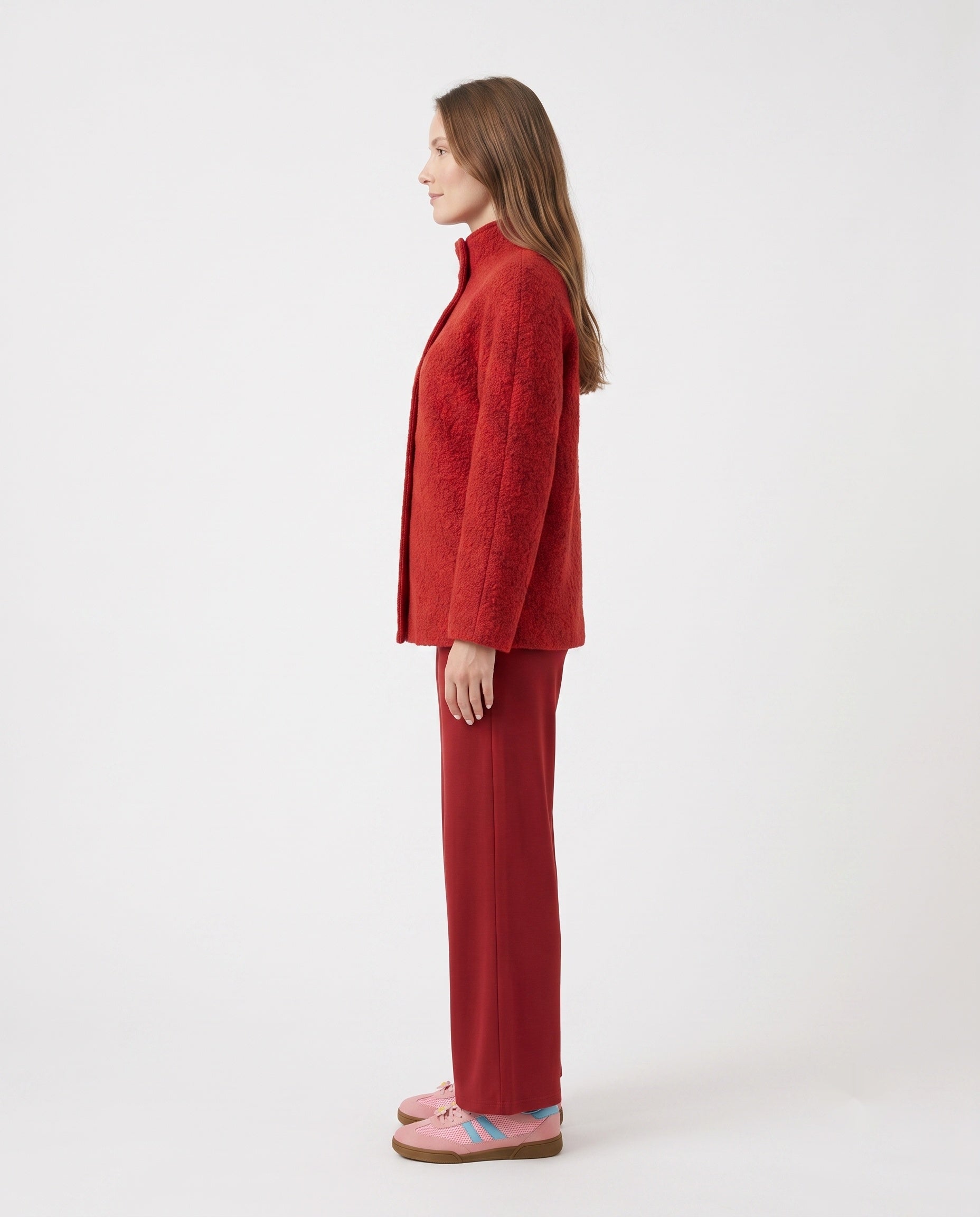 Gianna Wool Mix Wrapover Jacket