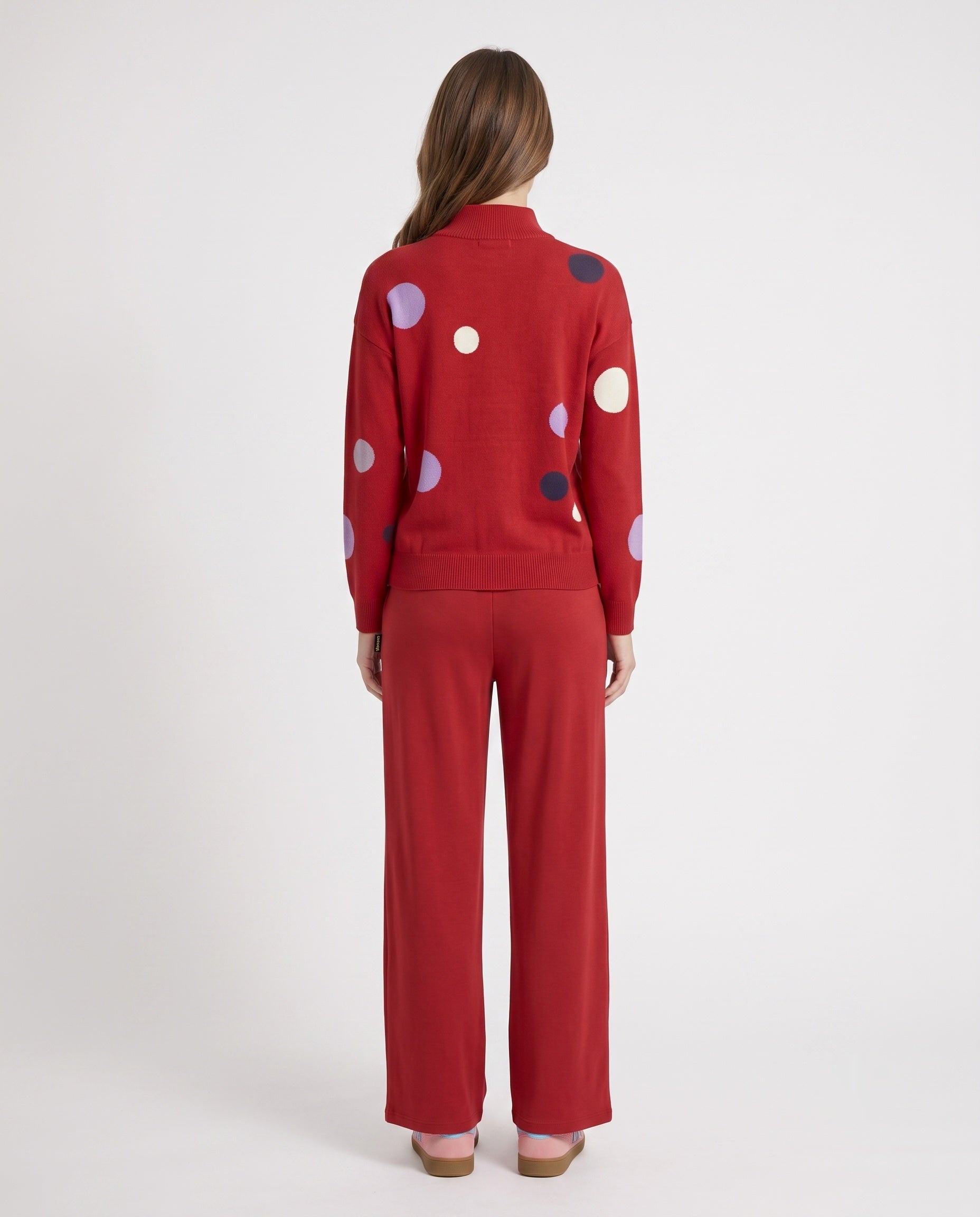 Kitty Polka Dot Pullover