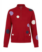 Kitty Polka Dot Pullover