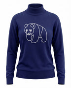 Panda Cowl Neck