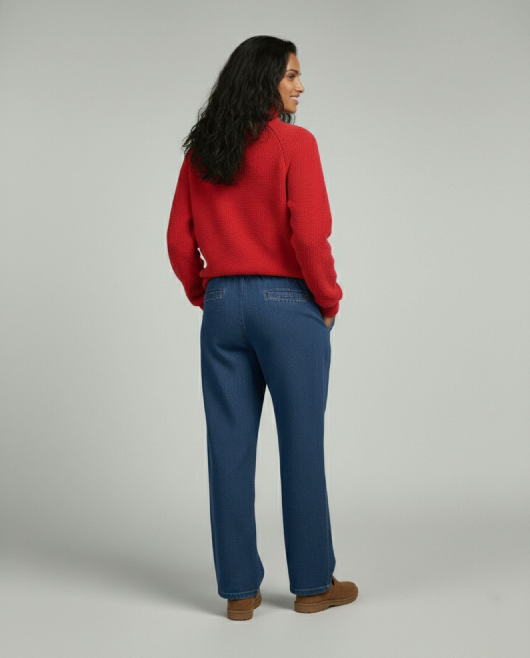 Wool Blended Cowl Neck Pullover