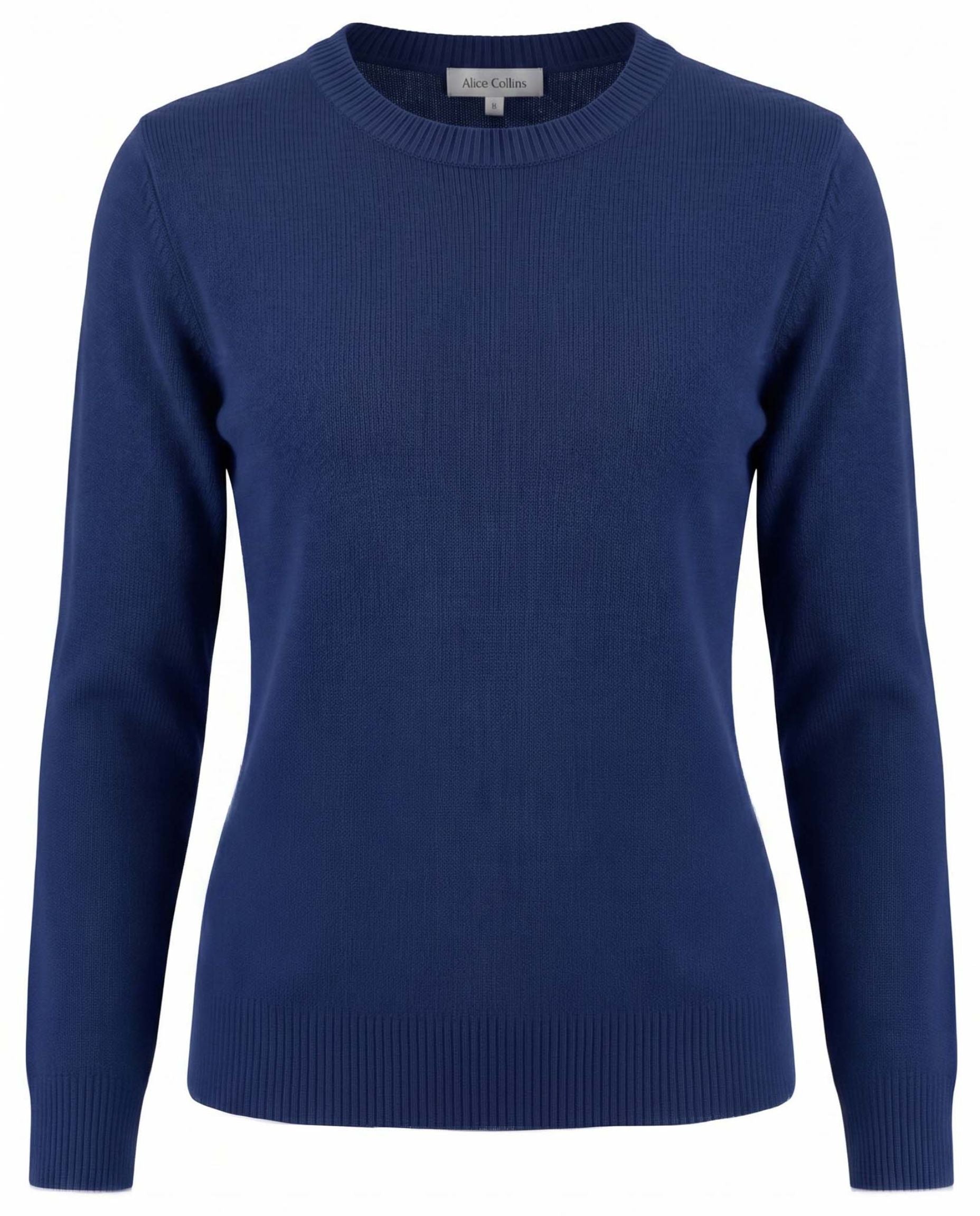 Wool Blended Crew Neck Pullover
