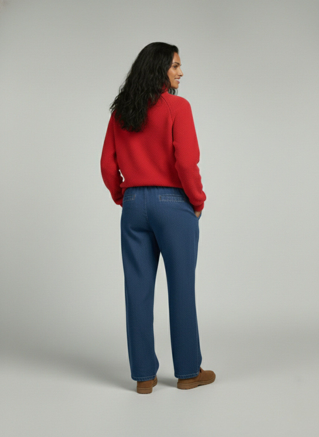 Wool Blended Cowl Neck Pullover